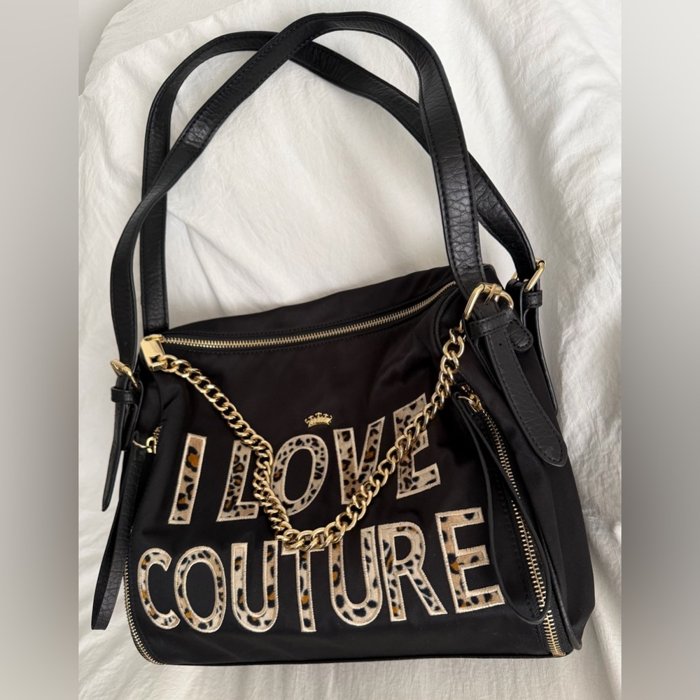 👑✅PRICE FIRM✅ Juicy Couture “I Love Couture” Nylon Shoulder Bag. Brand New! - Picture 10 of 16